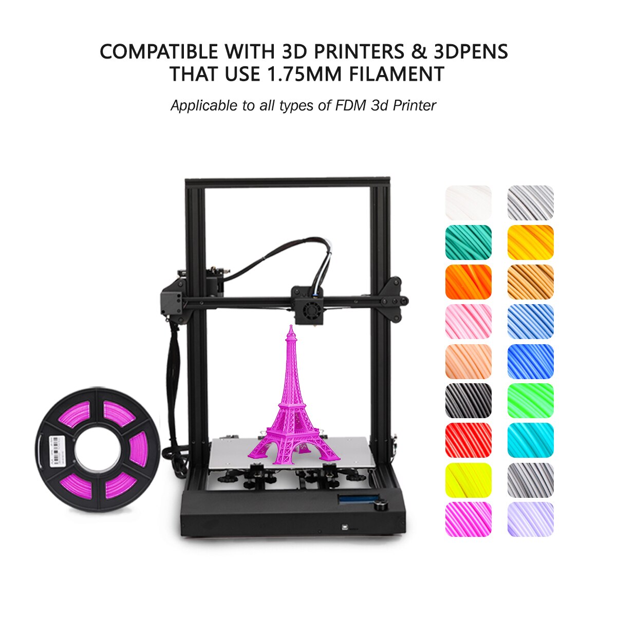 Zijde filament fuchsia zijde 1kg per rol 3d printer filament diy 3d anycubic print navullingen sublimatie uv hars sublimatie