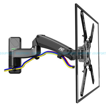 NB F500 Gas Spring 50-60 inch LED TV Wall Mount Monitor Holder Ergonomical Mount Loading 14-23kgs Max.VESA 400*400mm: Black