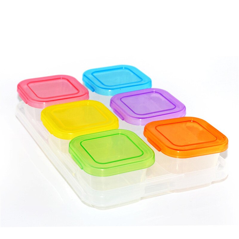 Baby Food Freezer Storage Containers Safe Kids Food Supplement Box Portable Leak-Proof Snacks Fresh Food BPA Free: 5