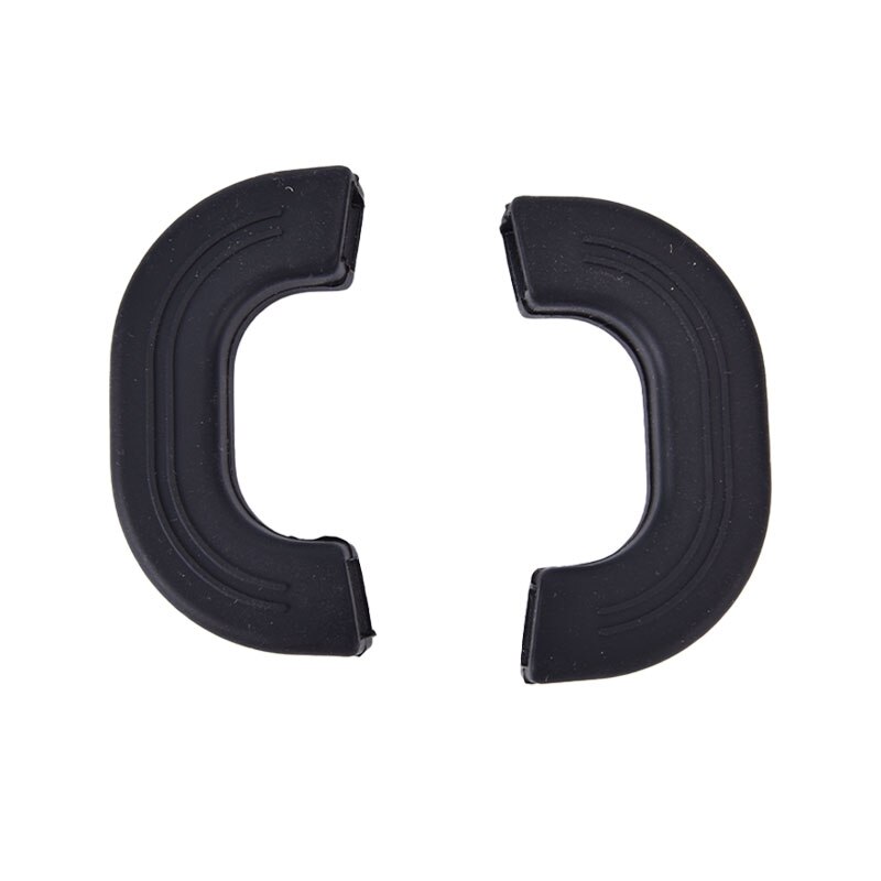 Protectores de silicona antiquemaduras para ollas, manguitos antideslizantes con Clip, resistentes al calor, para horno, utensilios de cocina, 2 uds.: black S