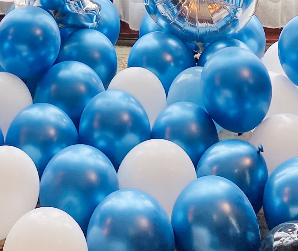 1 sæt runde festballoner sæt aluminiumsfolie tillykke med fødselsdagen breve ballon til fest fest dekoration