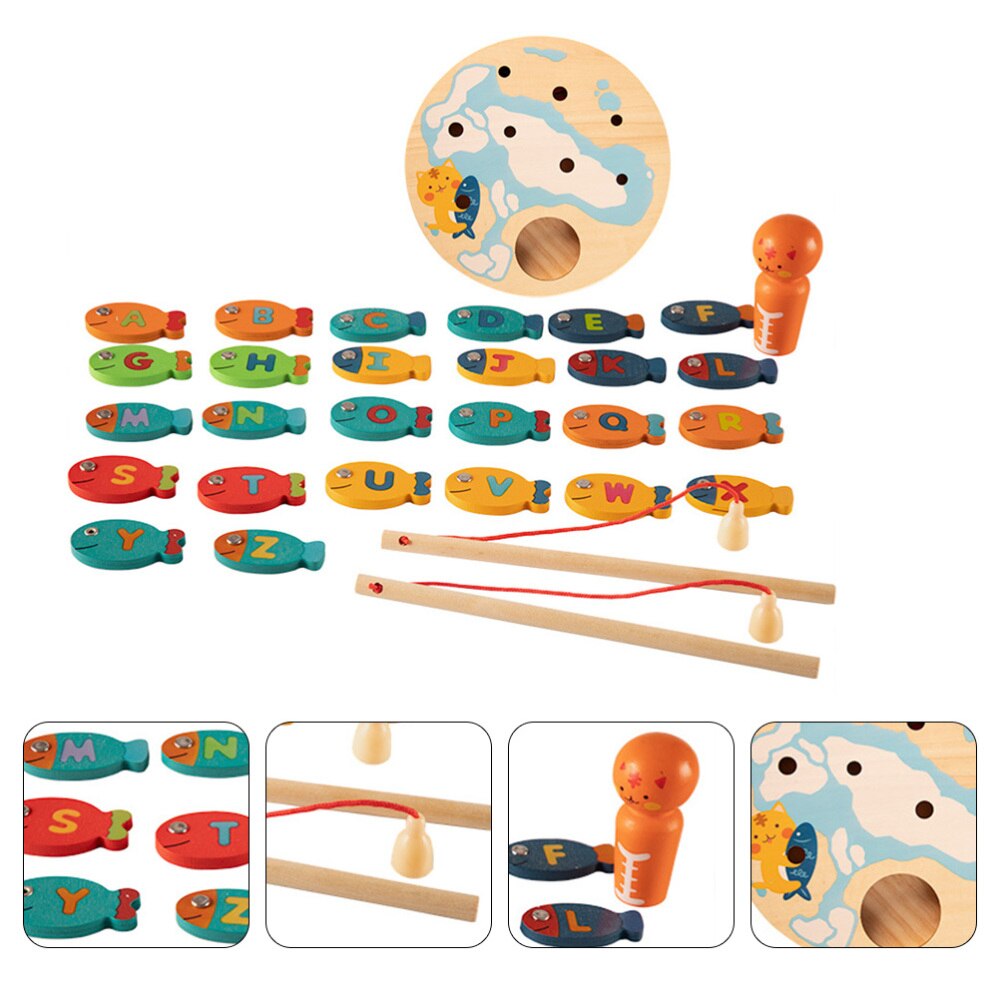 1 impostato pesca Giochi giocattoli magnetico pesca oggetti di scena per ragazze bambini