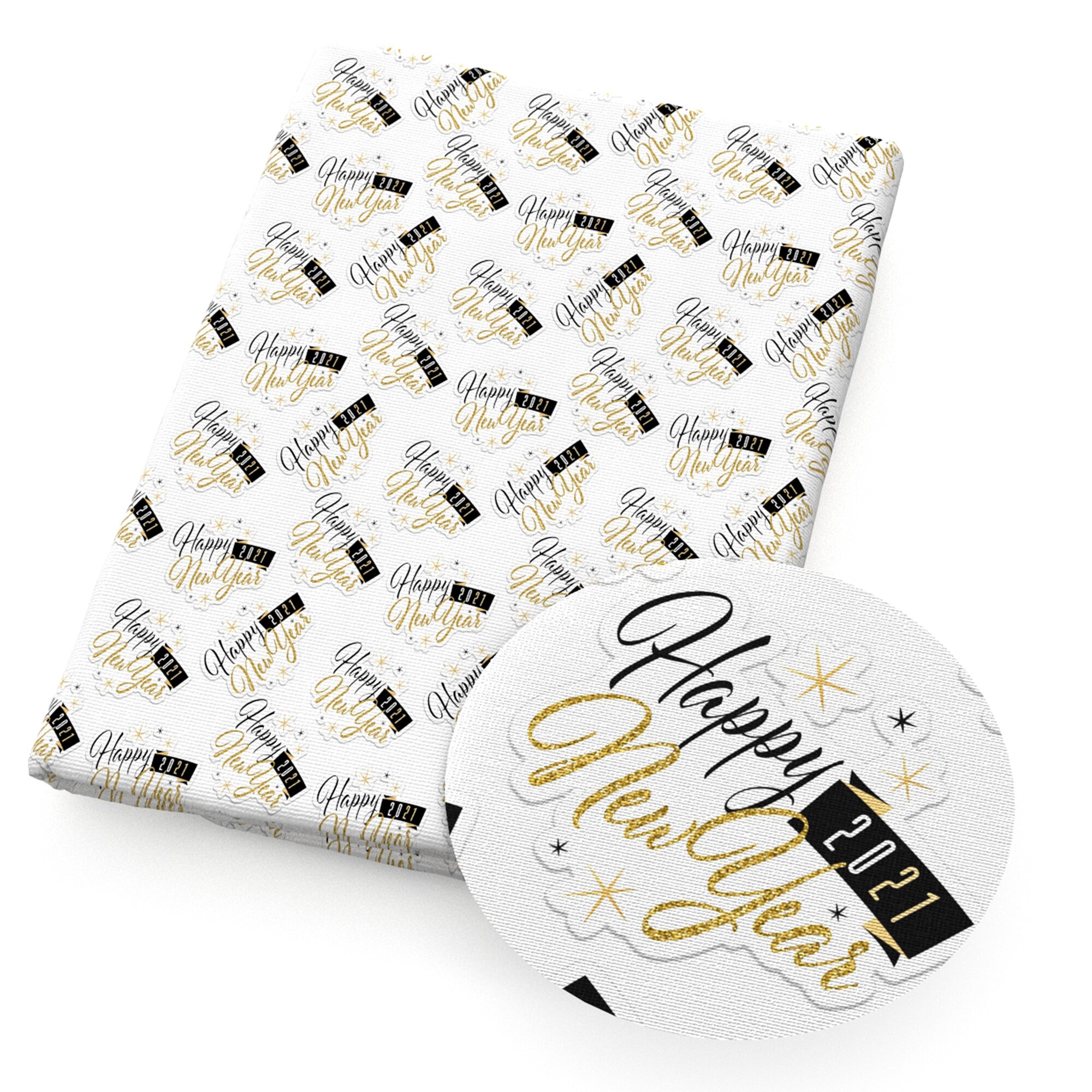 50*145Cm Gelukkig Nieuwjaar Polyester Katoen Voor Naaien Kledingstuk Kleding Quilten Patchwork Stof Tilda Pop, 1Yc13694: 1117098001