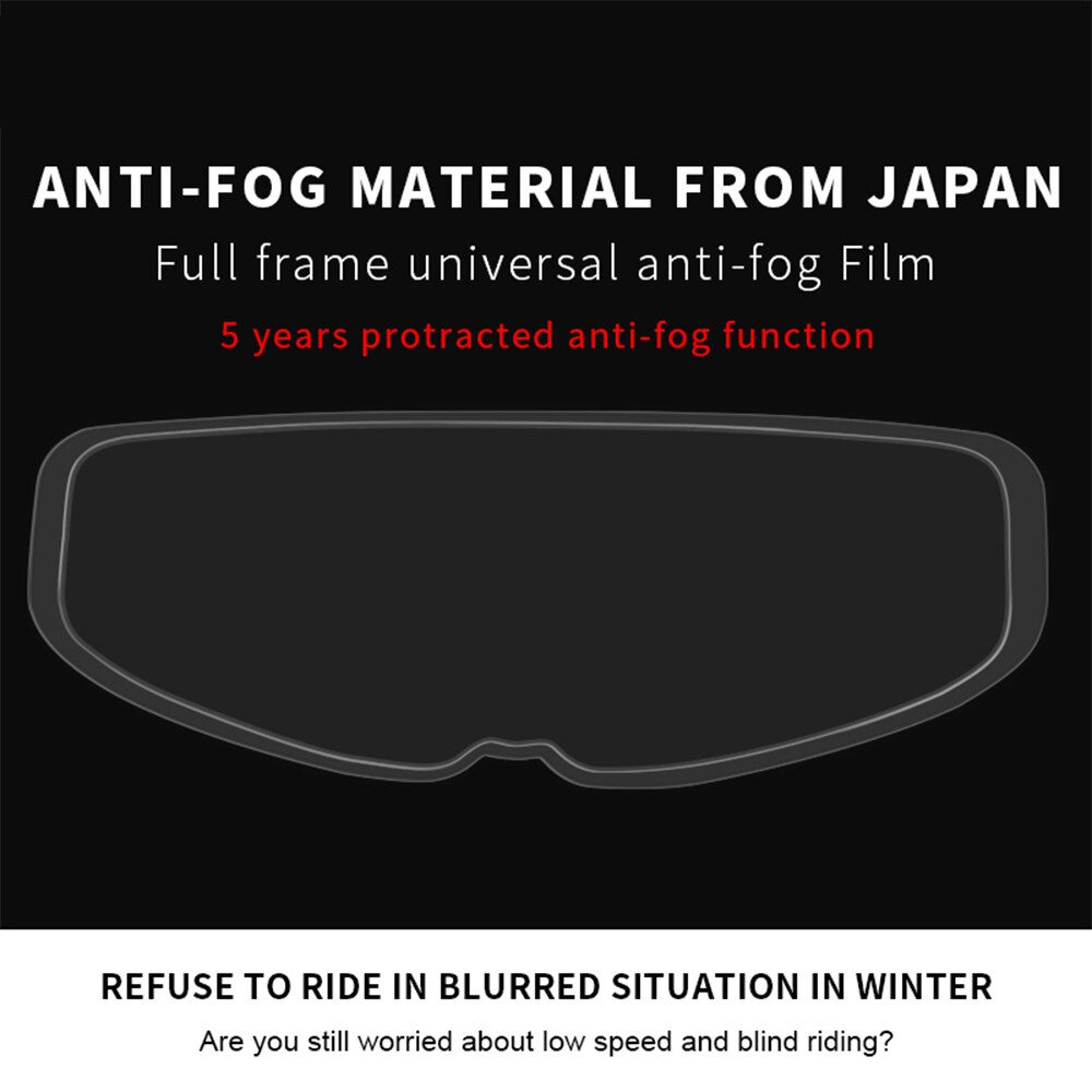 Anti-condens patch vizier lens helm lens anti-condens film universeel helder vizier lens sticker motoraccessoires generiek