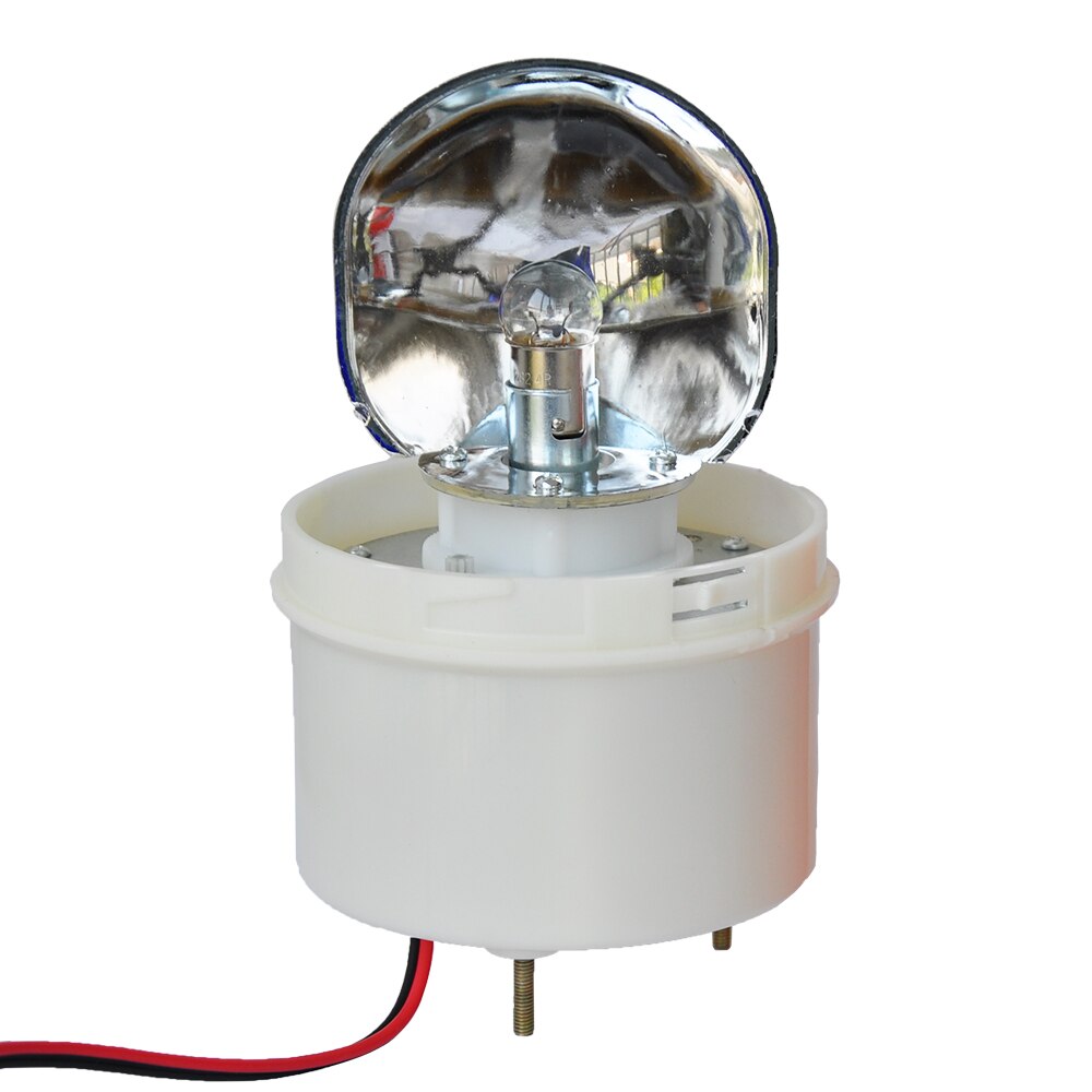 Luz de advertencia rotativa de señal incandescente de LTE-1104, luz de advertencia de emergencia con fondo de perno, rojo/amarillo/verde/azul, 12V 24V 220V