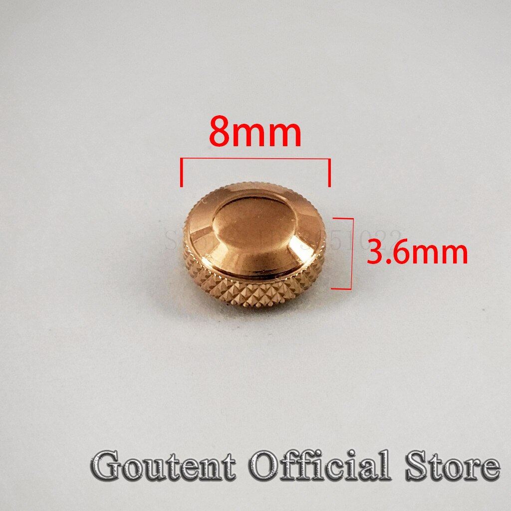 Goutent Rose Gold Steel Watch Crown With Stem Fit 6497/6498 Seagull ST3600/3620 Movement: A8-crown 8