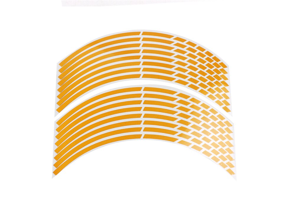 Motorcycle personality modified steel wheel hub sticker for YAMAHA FZ6S FZ6N FZ6R YBR 125 MT-03 MT-25 FAZER600: YELLOW