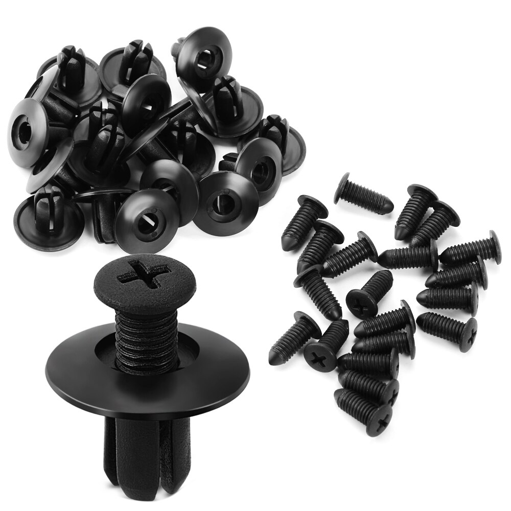 Coche de sujeción para parachoques 8mm agujero remache Clip retenedor para Mitsubishi asx l200 outlander lancer 10 pajero Mirage Attrage