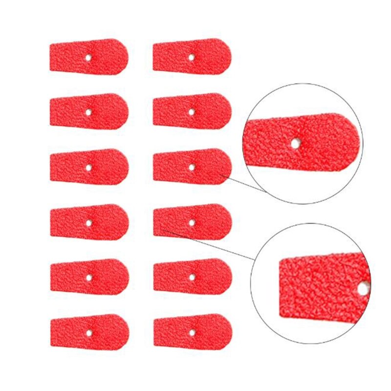 1 Set Piano Tuning Tool Piano Accessories 90pcs Upright Piano Bridle Strap Red Tips Leather Head