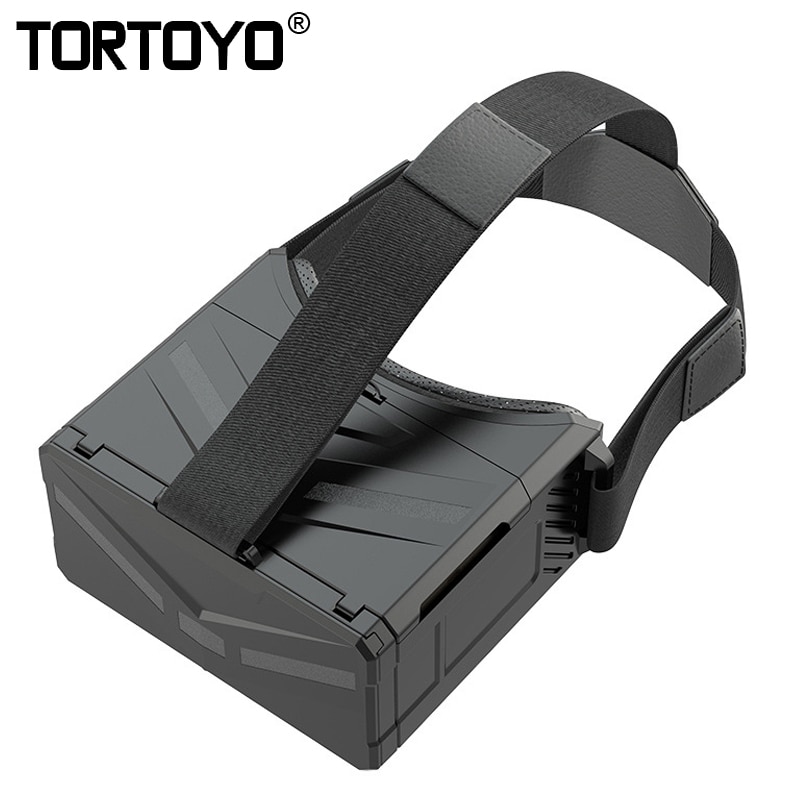 TORTOYO Smart Augmented Reality Helm AR Glazen Meeslepende IMAX Private Cinema Movie Game Panoramische Video voor 4.7-6" smartphone