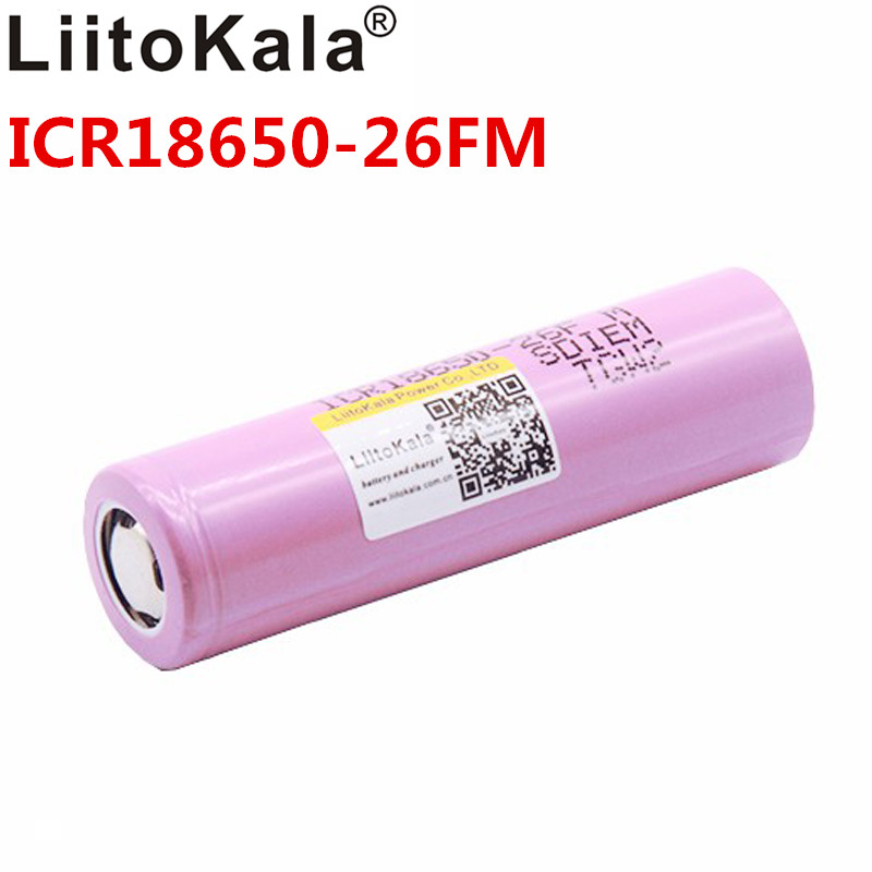 Liitokala ICR18650-26FM 100% Originele 18650 2600 Mah Lithium Ion 3.7V 18650 2500 Batterij