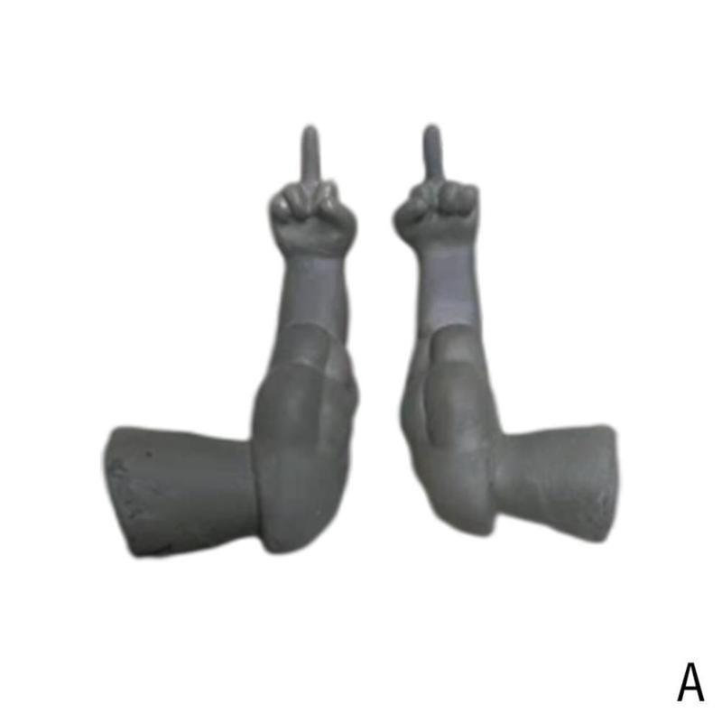 Brazos de pollo musculosos, decoración divertida adecuada para cuerpo y puño de pollo, accesorios divertidos para brazos de pollo, juguete de broma N1I5: black