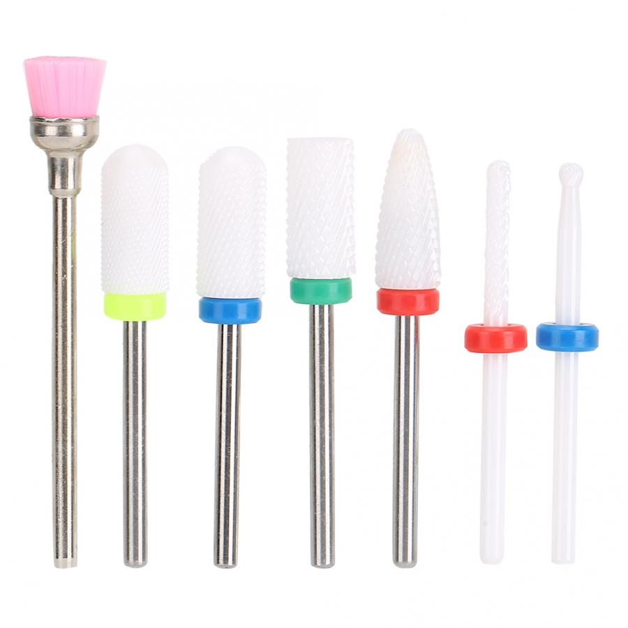 Huishouden 7 Pcs Elektrische Nail Drill Bits Set Manicure Polijsten Machine Accessoire Voor Nail Salon