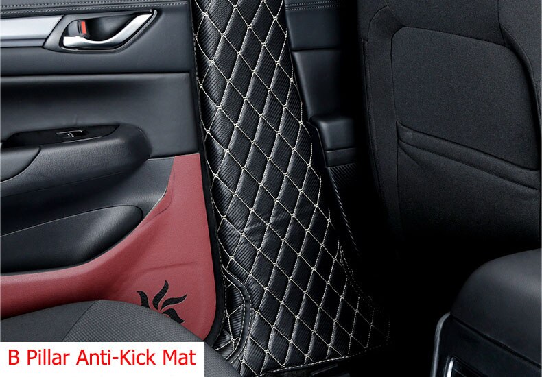 Autodør anti-kick klistermærke beskyttende dækning klistermærke til mazda  cx5 cx-5 indvendige ændringer bil dekoration: B beige 2 stk