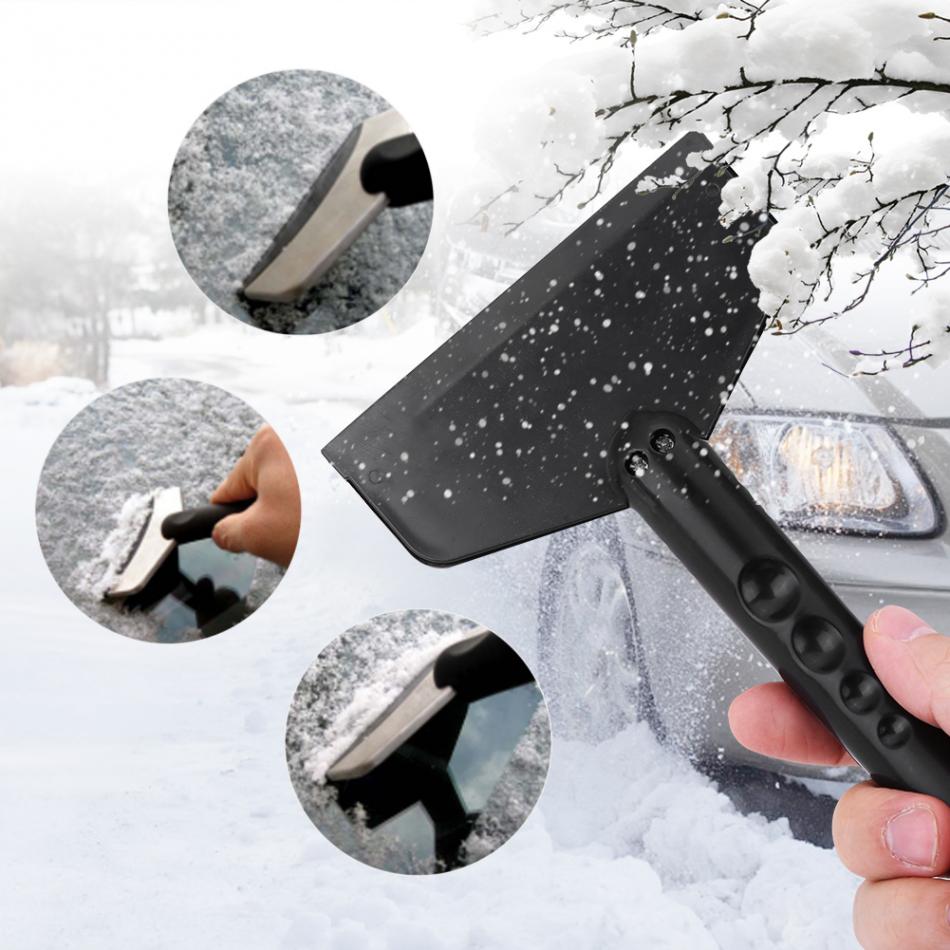 Stainless Steel eith Plastic Mini Car Vehicle Snow Shovel Ice Scraper Removal Cleaning Tool Snow Scraper Car Styling