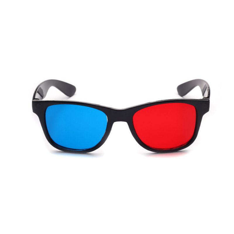 Universele Zwart Frame Blauw En Rood Frame Thuis 3D Bril Voor Dimensional Anaglyph Movie Game DVD Foto