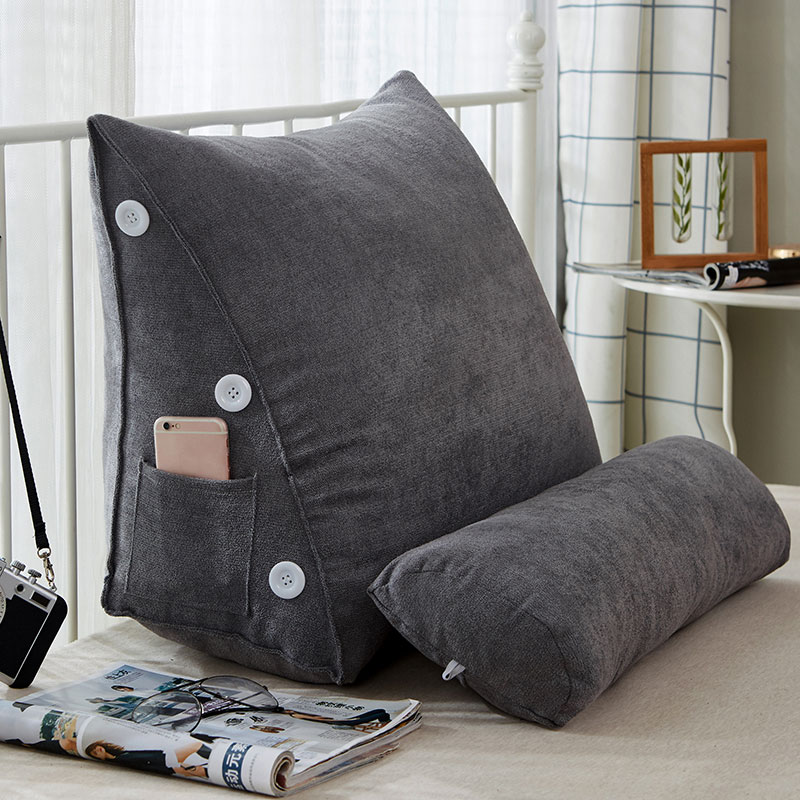 Driehoek Body Kussen Lumbale Stoel Kussen Sofa Taille Kussen Wedge Rugleuning Orthopedisch Kussen Zachte Back Rest Kussen Bed Kussen
