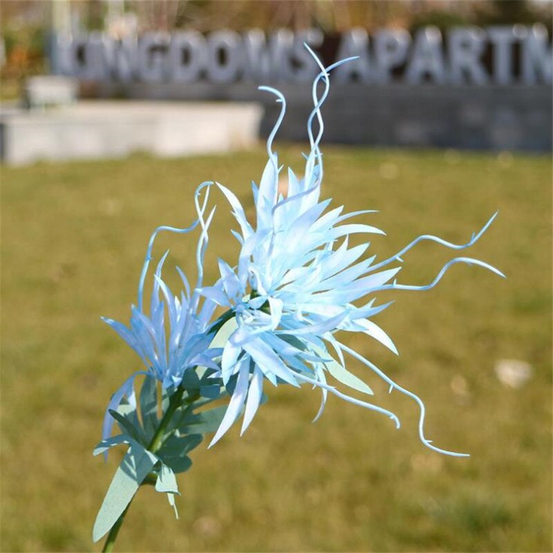 20Pcs Falso Epiphany (2 teste/pezzo) 24.41 "lunghezza di Simulazione Epiphyllum Oxypetalum per la Casa di Cerimonia Nuziale Fiore Artificiale Decorativo: 01