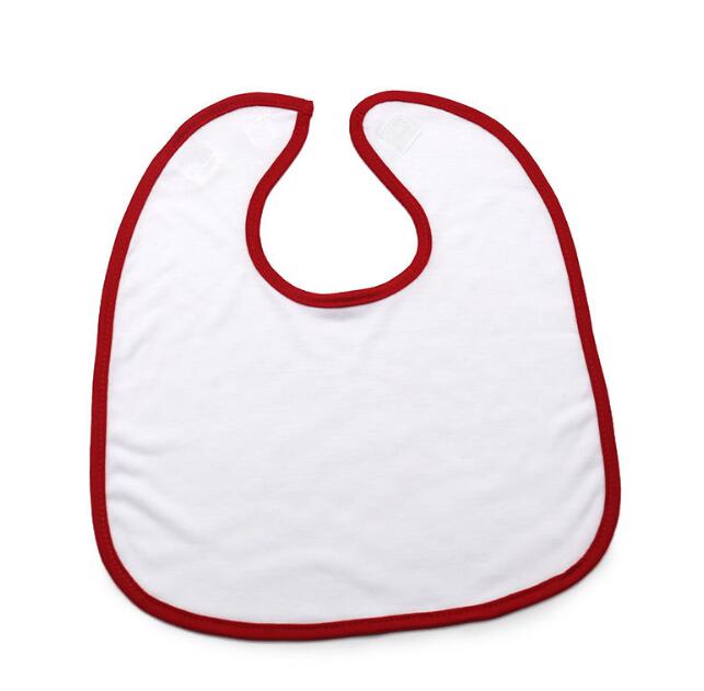 10pcs Sublimation DIY Blank Baby Bib Handkerchief for Thermal Transfer Press Machine The Scarf: Red