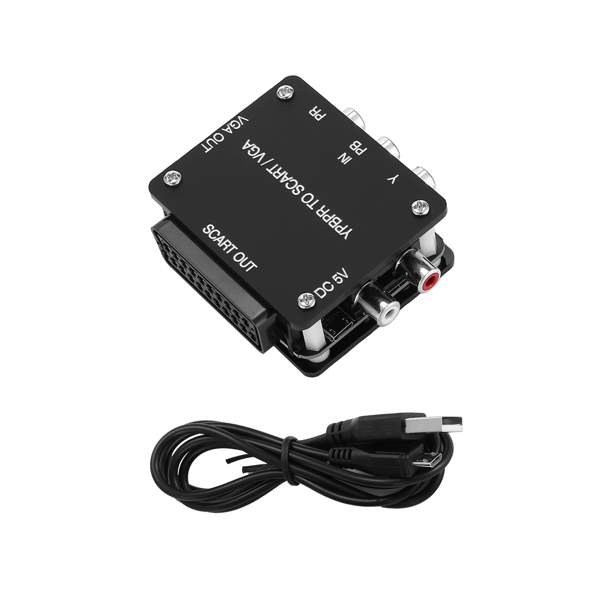 YUV TO RGBS YPBPR to SCART YPBPR TO VGA Component Transcoder Converter Game Console, RGBS to Color Difference ComponentM13K