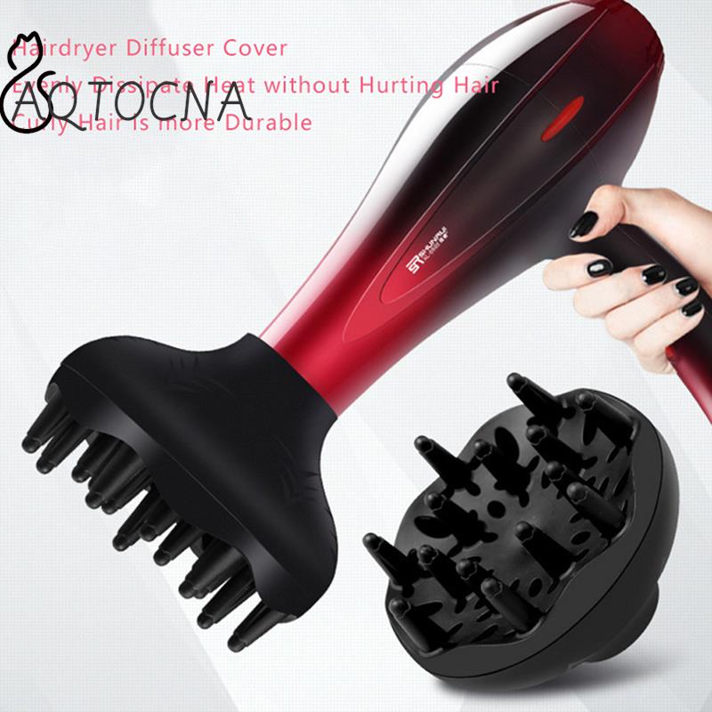 1pc Hair Diffuser Hair Styling Curl Dryer Diffuser Universal Hairdressing Blower Styling Salon Curly Tool Black