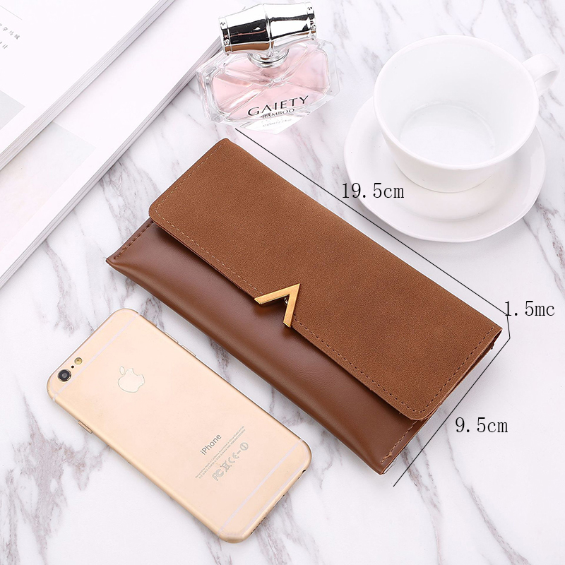 Long wallet ladies wallet purse card bag clutch bag PU leather wallet female кашелек для денег женский