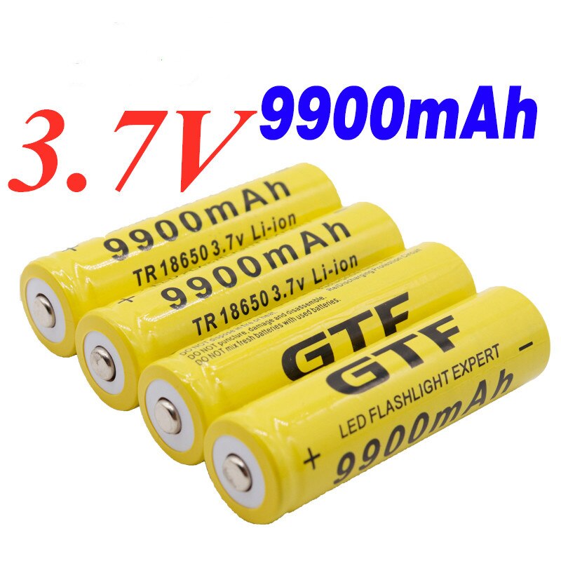 2-20 Pcs 3.7V 9900Mah 18650 Batterij Oplaadbare Lithium Ion Batterij Voor Led Zaklamp Batterijen