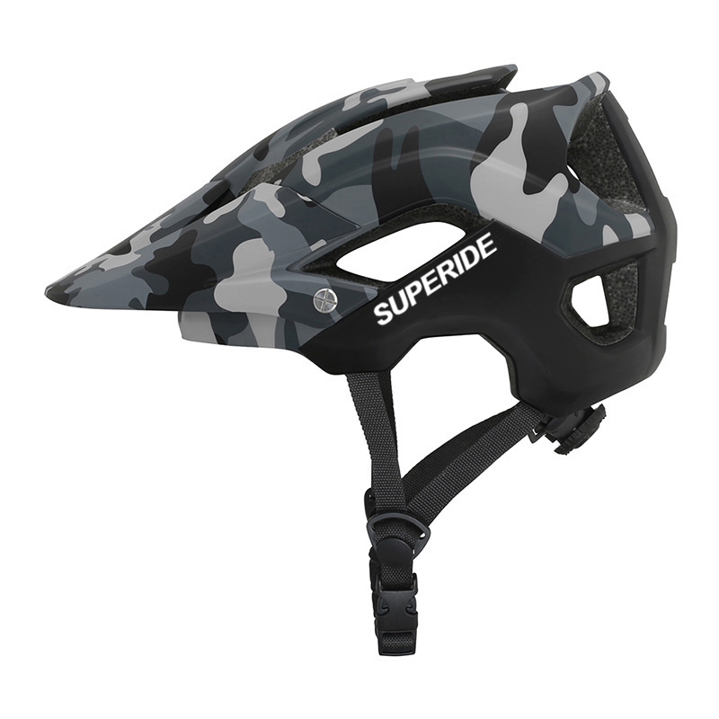 Superide em-molde dh mtb capacete de bicicleta esportes anti-impacto estrada mountain bike capacete das mulheres dos homens equitação ciclismo capacete: M / Branco