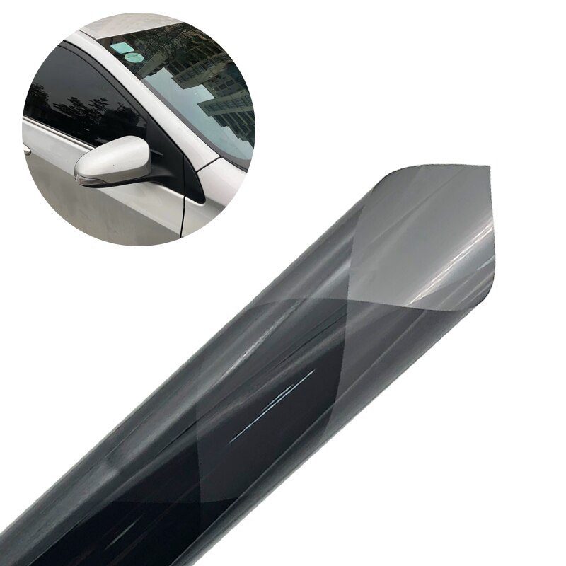 300 x 50cm vlt sort auto bil vindue glas bygning toning filmrulle sidevindue sol uv-beskyttelse klistermærke gardin skraber