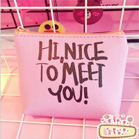Vrouwen schattige flamingo pu leren portemonnees dames portemonnee kinderen roze aardbei mini rits kaarthouder sleutel portemonnee: D