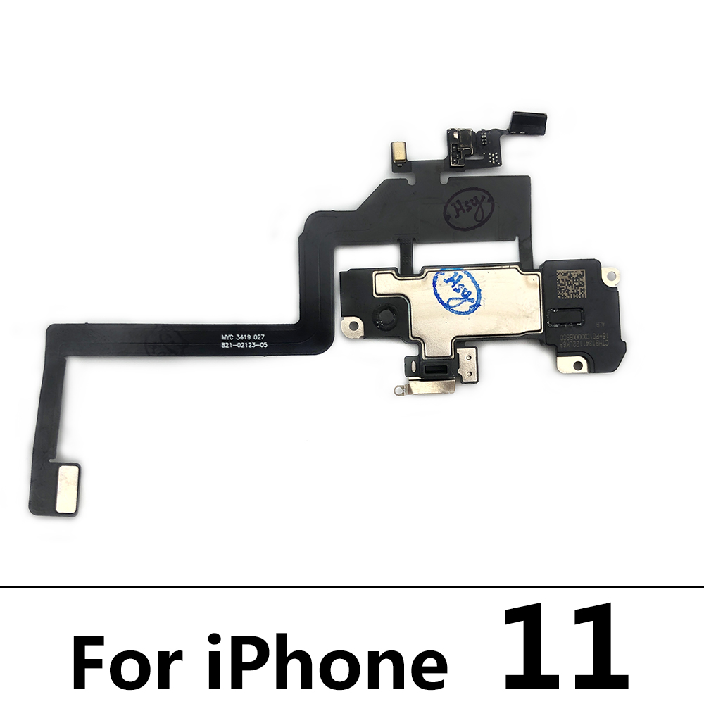 Original Ear Earpiece Flex For Iphone X XR XS 11 Pro Max Proximity Light Sensor Sound Earphone Speaker Flex Cable Assembly: 11