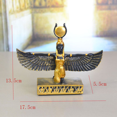 Aqumotic Nubis Fair Scale 1pc Idols antiguos egipcios por el perro de Egipto Jackal, cabeza de perro Hombre, escamas de recuerdos para sala de estudio: 17.5cm