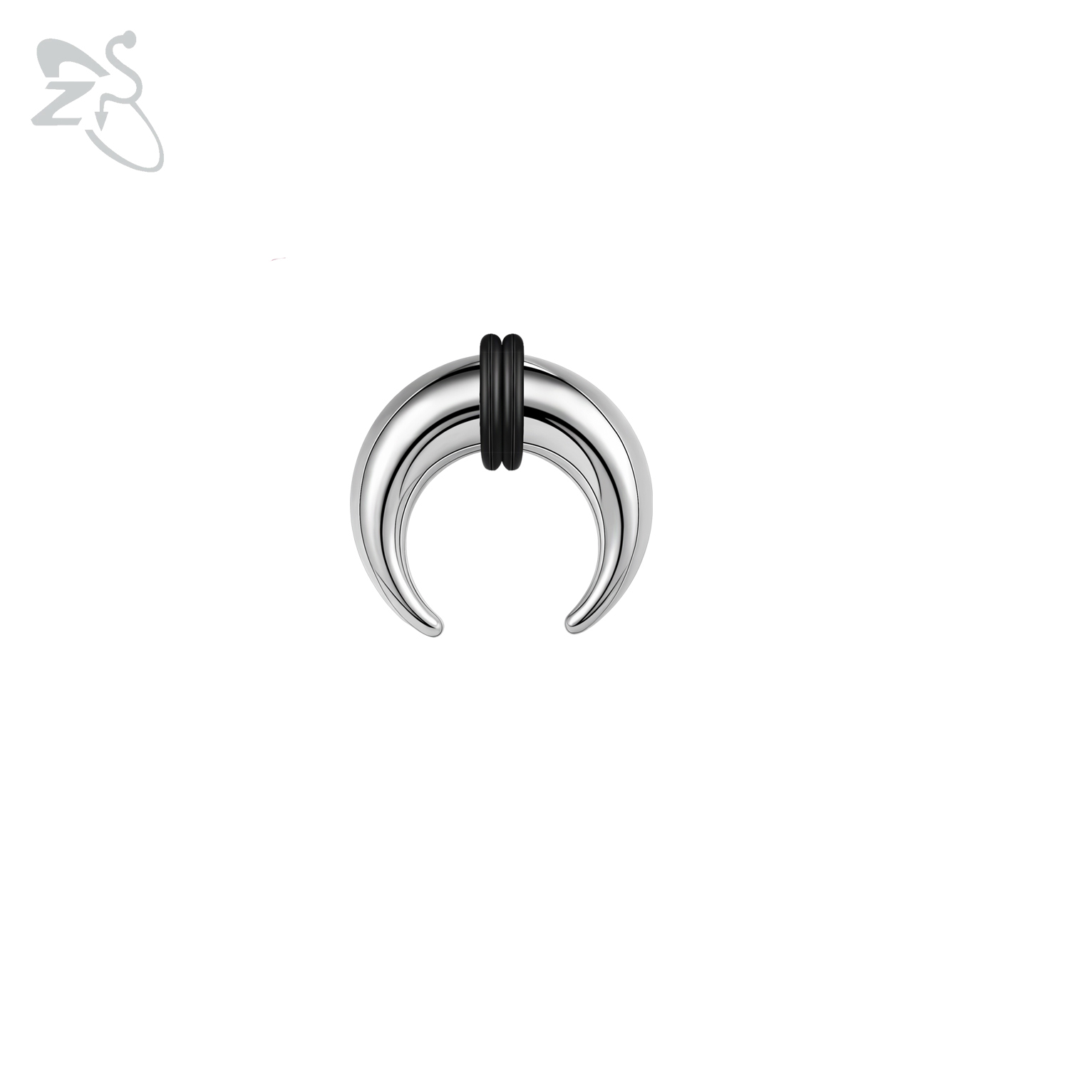 ZS 1PC 2G/4G/6G Buffalo Horn Nose Piercing Stainless Steel Pincher Septum Ring Stretcher Expander 8/10/11/12/15/16/18/22/25mm: Red / Light Yellow Gold Color