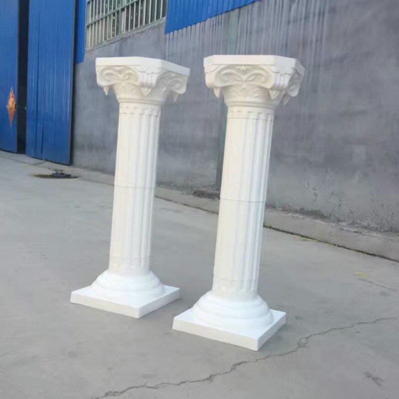 Columnas romanas decorativas para boda, pilares de plástico blanco, maceta de flores, soporte de plomo para carretera, , evento, 2 uds.