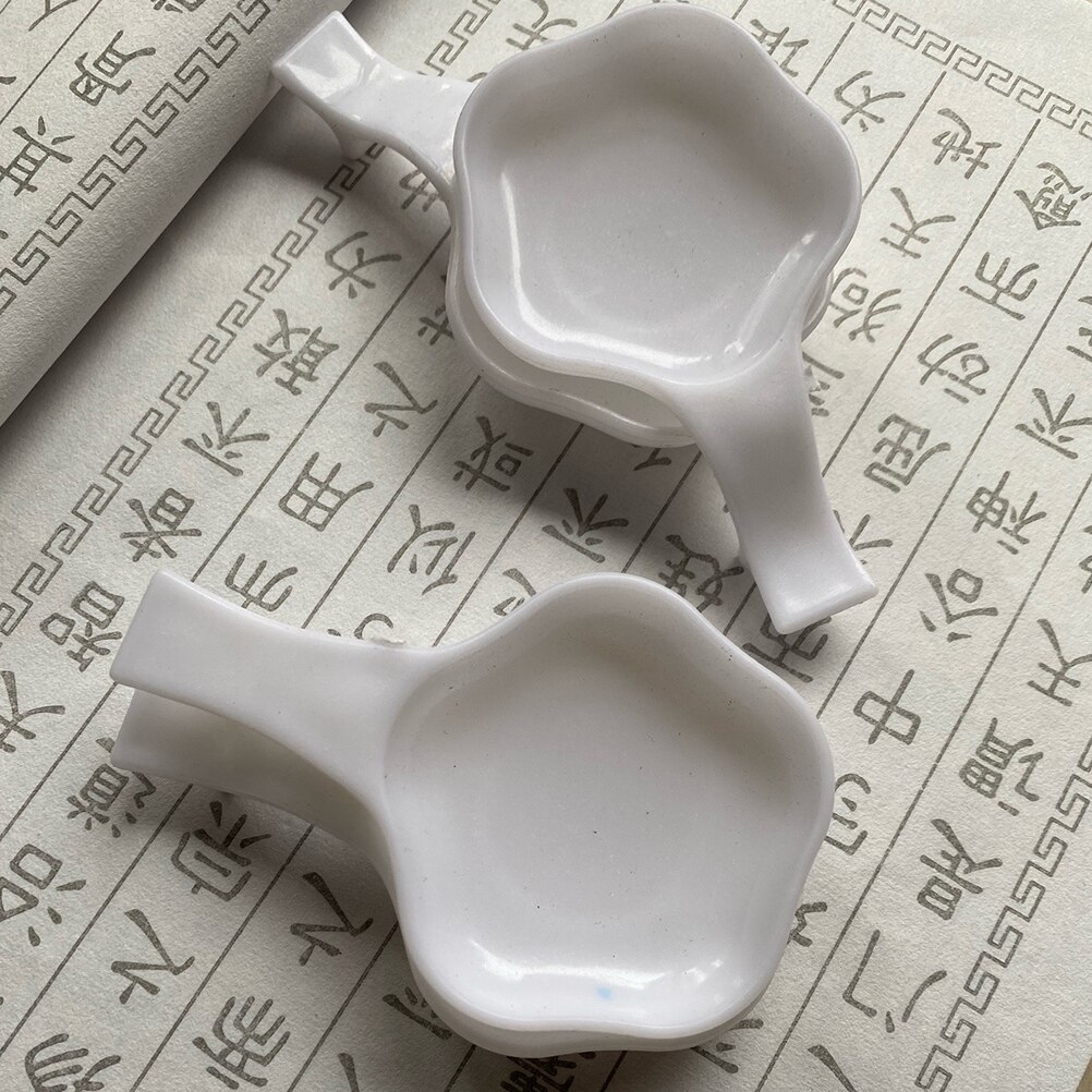 40 Stuks Plastic Inkt Houders Kalligrafie Inkt Gerechten Schilderen Inkt Platen Chinese Kalligrafie Accessoires