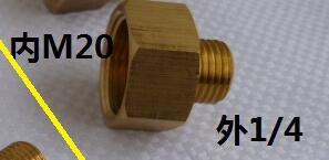 Vidric manometer adapter kobber indvendig og udvendig tråddiameterreduktion  m14 to 1/2 1/4 m10*1 m20 to 1/2 1/4: 05