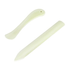 2 PCS 2 Style Imitation Bone Folder Paper Creaser Creasing Scoring Tool for Paper Craft Bookbinding Card Making Office Supplies