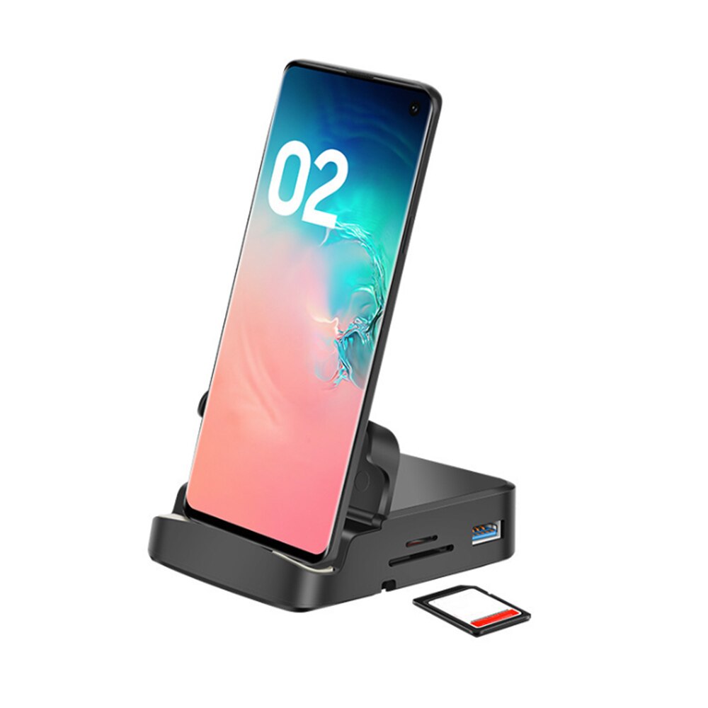 Hub Docking Station Thuis Leveringen Voor Samsung S20 S10 Type C 6 In 1 Dock Power Adapter 1Pc 3.0 sd Tf Card Pd Dex Pad