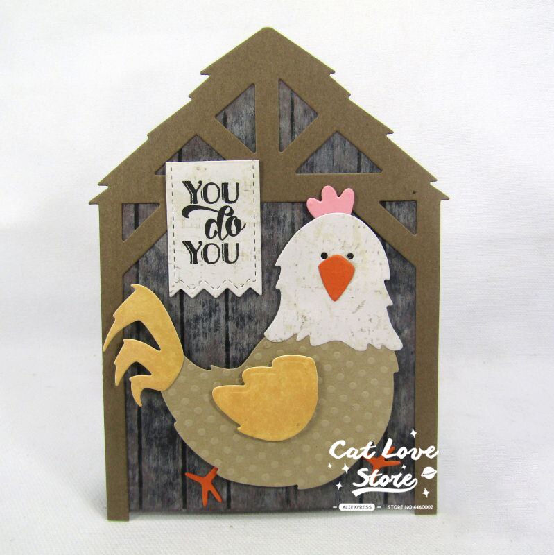 Kura kurczak zwierząt metalu wykrojniki szablony dla DIY karta papierowa robić scrapbookingu dekoracyjne rękodzieło umiera szablon robić wytłaczania cięcia nowy 2019