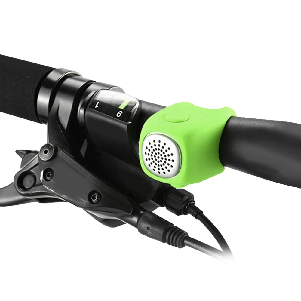 4- kleurige elektrische fietsbel met 90 db hoorns, regenbestendig mtb-stuur, silicagel omhulsel, fietsbel, fietsaccessoires: 04