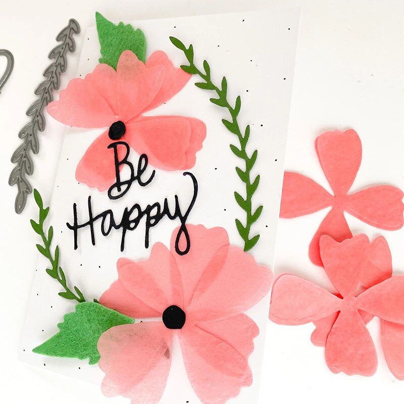 Ch blomster stencil metal skære matricer til scrapbog praksis hands-on diy album kort håndlavede værktøjer