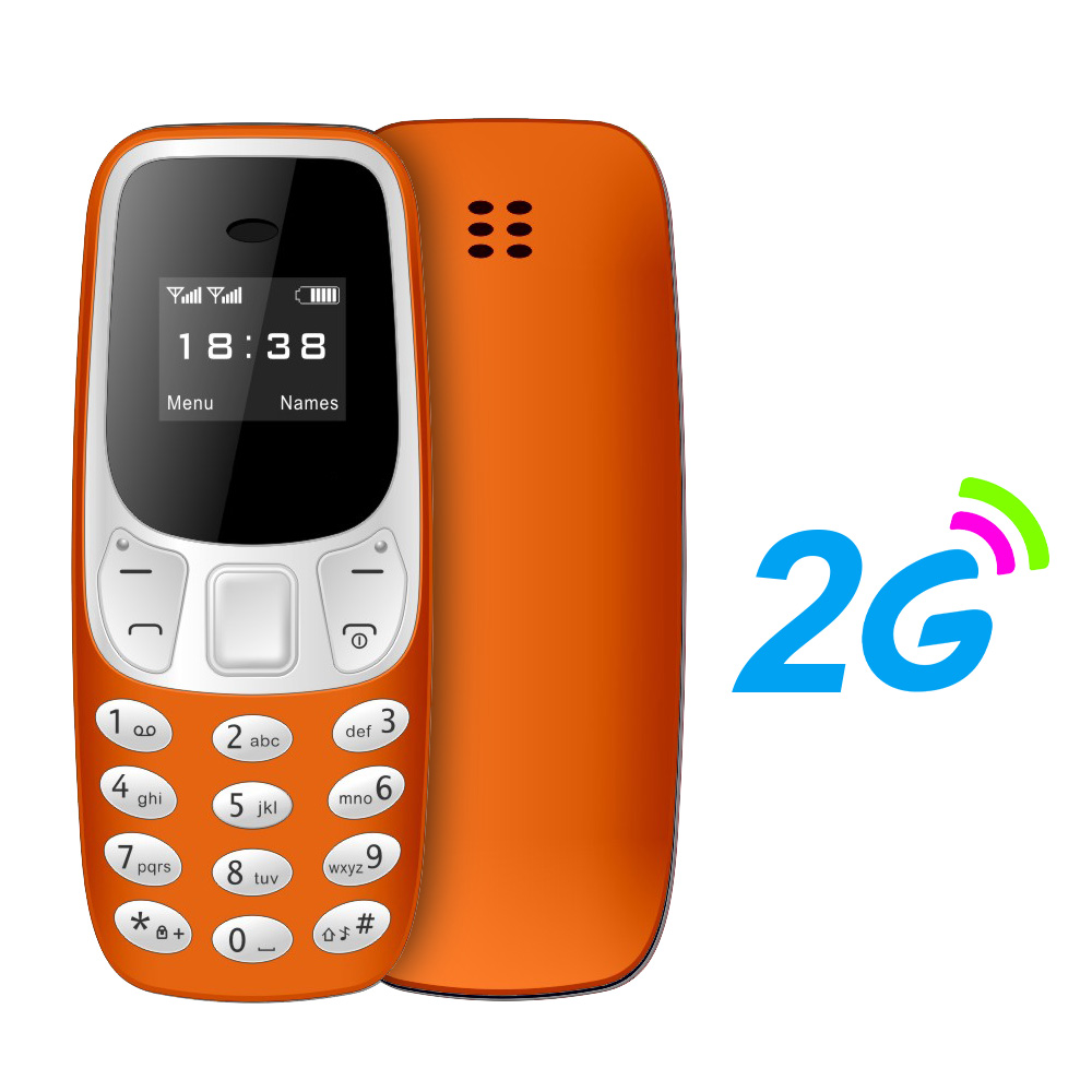 BM10 Mini telefono cellulare 2 SIM Card Auricolare Bluetooth Cambia voce Registrazione vocale a bassa radiazione Piccolo cellulare multilingue