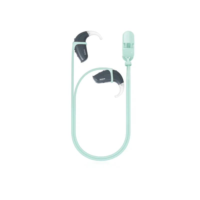 Hoortoestellen Anti Verloren Clip Siliconen Elastisch Touw Waterdichte Bluetooth Protector Headset Hoortoestellen Accessoire voor Kind Volwassen: WHITE
