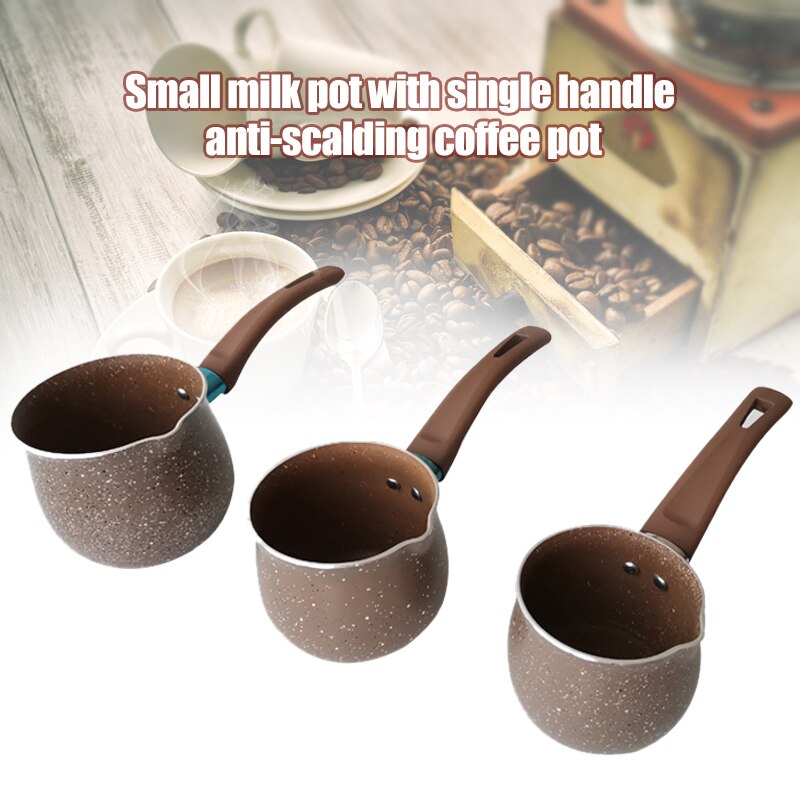 Single Handvat Anti-Brandwonden Koffie Pot Non-stick Pan Mini Melk Pot