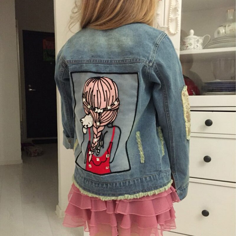 Kids Denim Jasje Voor Meisjes Kind Jas Lente Herfst Kinderen Jas Bovenkleding Kleding Mode Teen Tops
