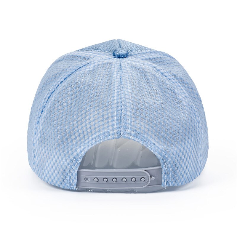 Glänsande barn baseball keps sommar utomhus andas mesh flickor pojkar solhatt enfärgade barn justerbara kepsar 3-8y