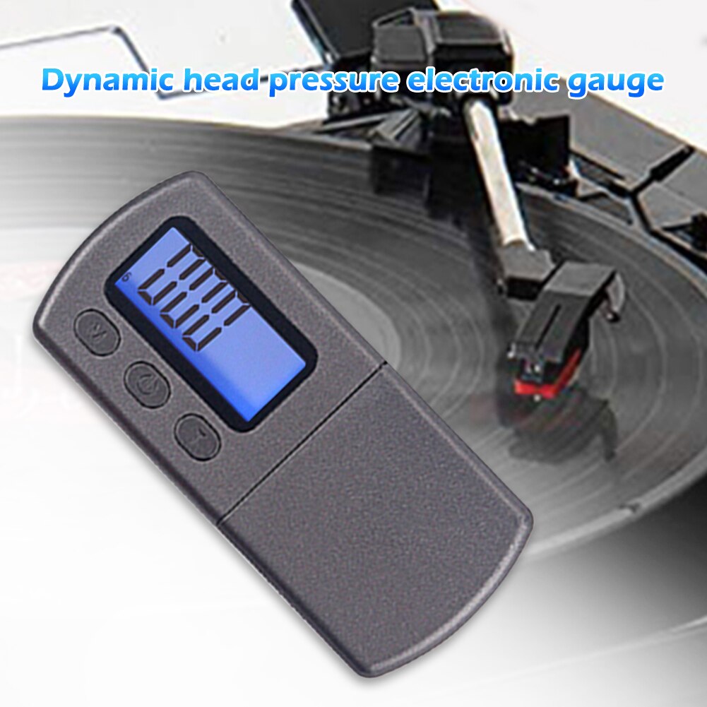 Portable Magnetic LCD Screen Digital Turntable Stylus Force Scale Meter Gauge for Phono Vinyl Record Needle