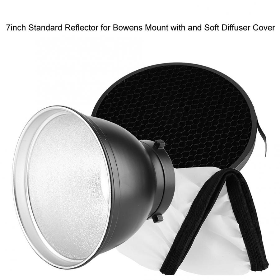7Inch Standaard Reflector Cover Diffuser Voor Bowens Mount Met En Soft Diffuser Covers Voor Fotografie Studio Flash Strobe Light
