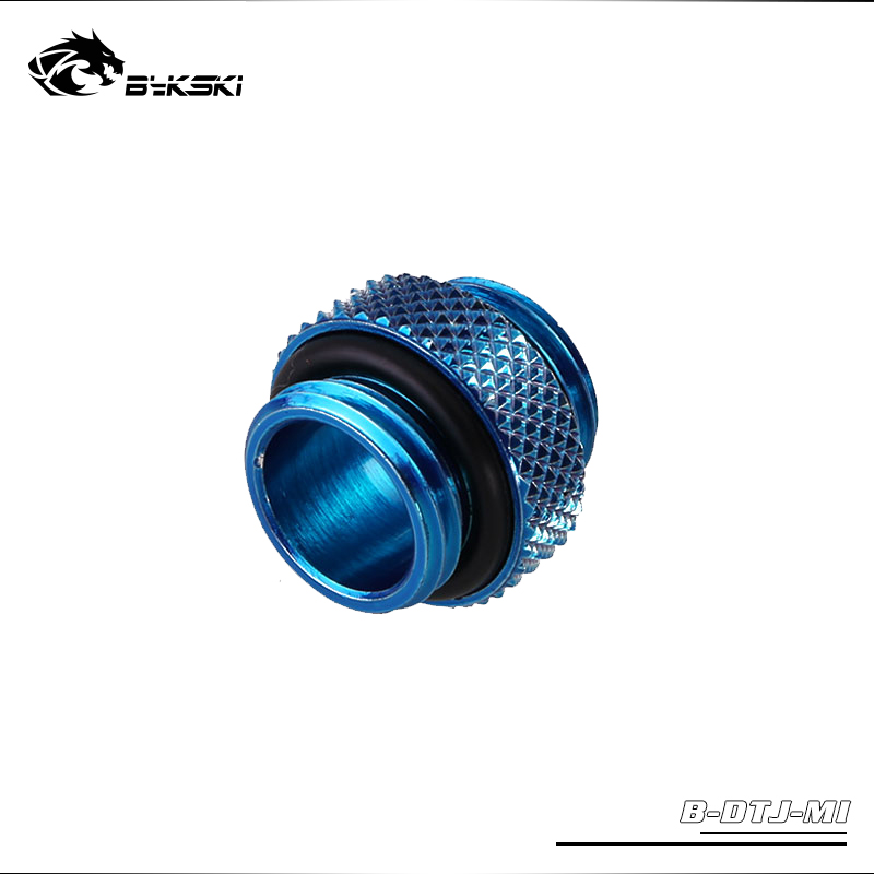 BYKSKI G1/4'' Mini Dual External Thread Connection double male adapter thread 4.5MM Computer Accessories Fittings: blue