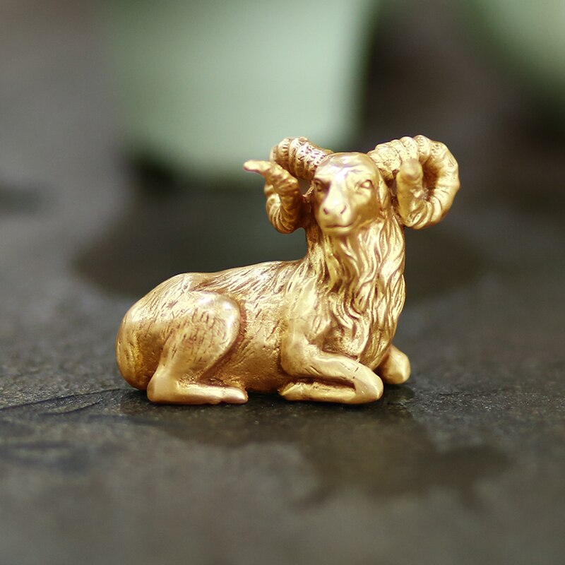 Mooie Geit Paperweights Decoratie Schilderen Messing Papier Drukt Draagbare Creatieve Brush Pen Rest Chinese Kalligrafie Paperweights